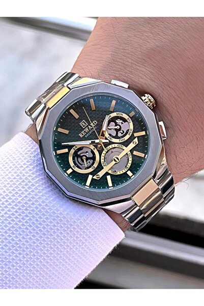 Reward Steel Strap 5 Atm Water Resistant Men's Wristwatch Vs.Blkt.0516