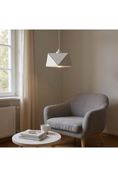 Ömür Avize gülden beyaz Sıvama Tekli Sarkıt Avize