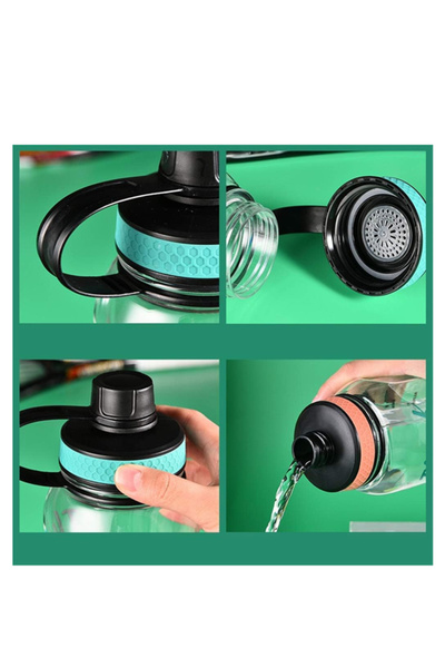 Bisbell Plastic Water Bottle(1200Ml), Non-Toxic BPA Free, Fast Flow ,For Sports and School,BB1162