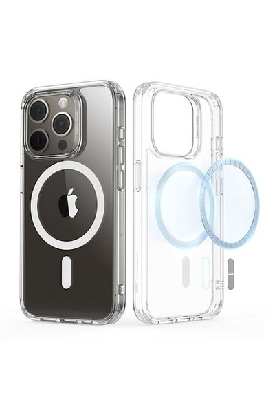 OEM High-Protection Case for iPhone 15 Pro, Premium, B1050, Thermoresistant Plastic, Crystal Clear