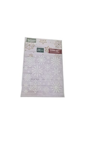 Evolium Set of 20 decorative stickers in the shape of snowflakes, Evolium, White