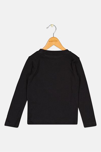 Nike Toddlers Boy Sportswear Fit Long Sleeve Training T-Shirts, Black