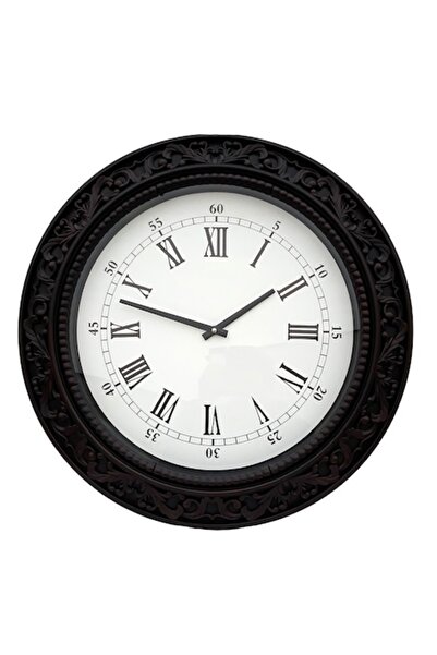 OEM Plastic Wall Clock, 60cm, Brown Wenge