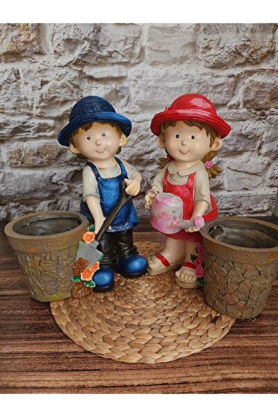 Şeydanın koleksiyonu SAKSILI BAHÇIVAN ÇİFT OBJE