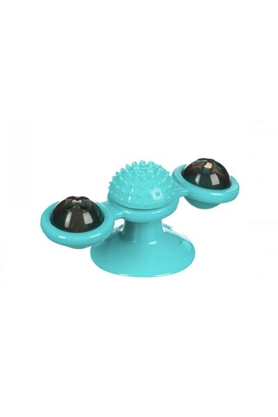 Bibilel Kids Jucarie pentru pisici, Spinner cu perie, 20 x 10 x 5 cm, Verde