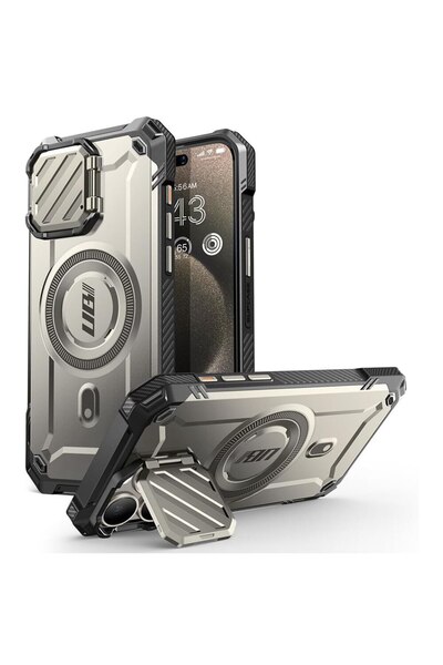 OEM Case for iPhone 15 Pro Max, Unicorn Beetle XT MagSafe, K187, Titan Gray