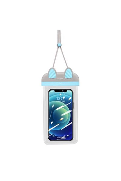 Axios Waterproof Protective Case for 7-inch Phone, Ergonomic, Thermoresistant Plastic, Turquoise/Titanium