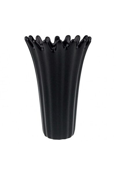 OEM Vază ceramică 14x21 cm, neagră