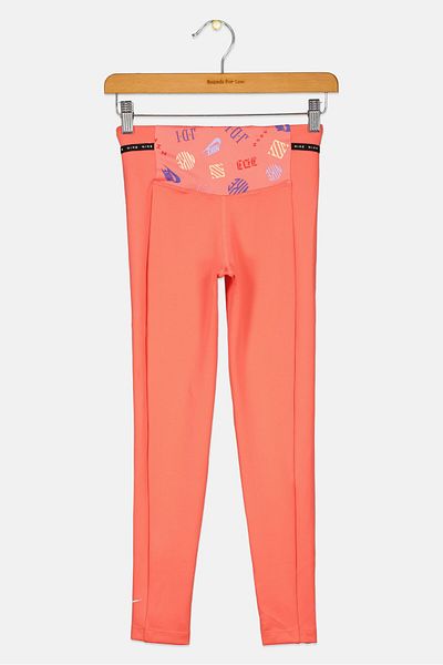 Nike Kids Girl Tight Fit Training Legging, Coral