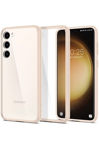OEM High-Protection Case for Samsung Galaxy S23, Grip Pro, B1996, Thermoresistant Plastic, Sand Beige