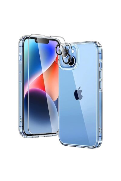 OEM Carcasă de înaltă protecție pentru iPhone 14 + folie protectoră subțire, ...