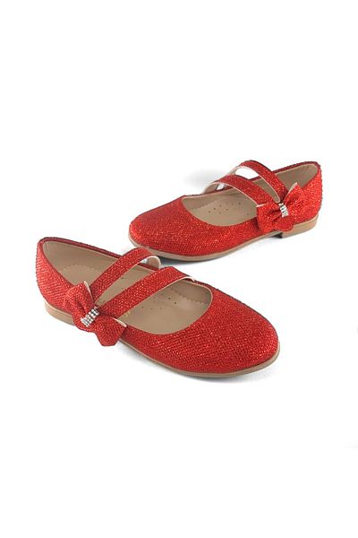 İzmir BDK Butik Side Bow Girls' Ballerina Shoes