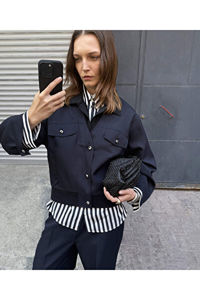 İpekyol Fabric Mix Bomber Jacket