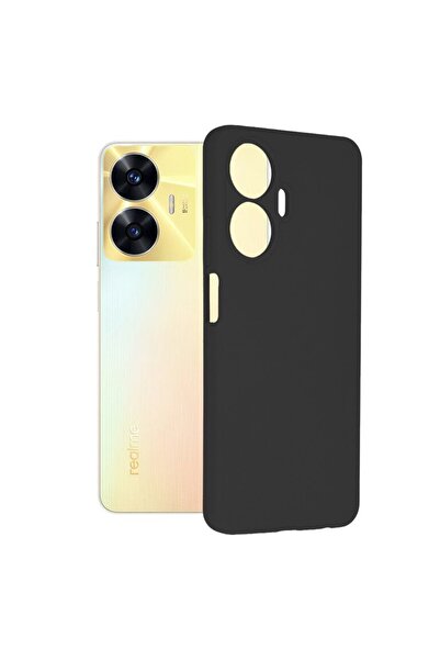 OEM Case for Realme C55, Soft Edge Silicone, M450, Silicon, Black