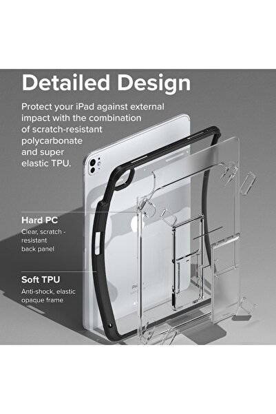 AXIO Husa pentru iPad Pro 13 2024, A30, Poliuretan, Smoke Black