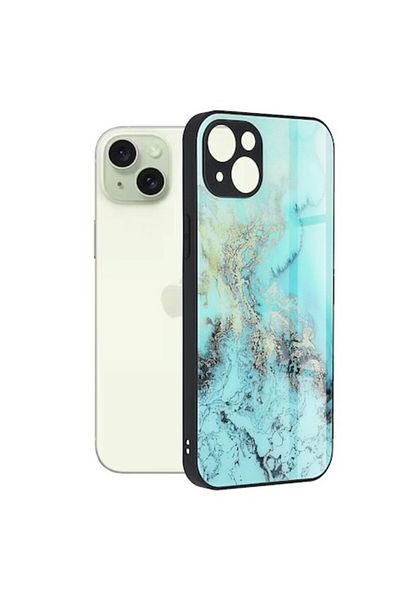 OEM Protective Case for iPhone 15 Plus, Grip Pro, B1238, Hard Plastic, Majestic Navy Ocean