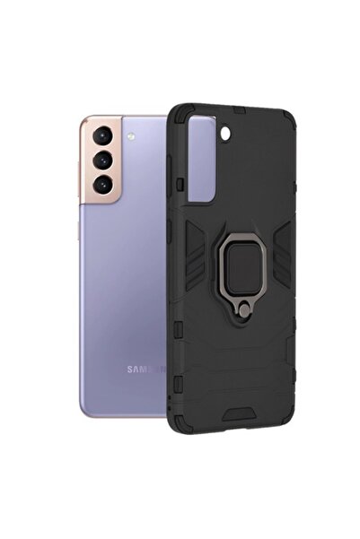 OEM Husa pentru Samsung Galaxy S21 Plus 5G, Silicone Shield, Metal, Black