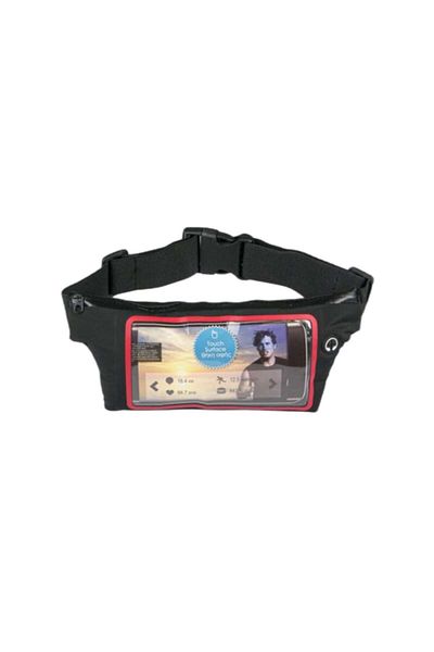 OEM Sport Waist Bag for Running, Mobile Phone and Accessories, Adjustable Belt, Black Color