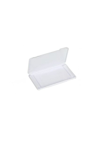 OEM Husă portabilă pentru depozitarea și protejarea măștii de față, plastic, 19x11x1 cm, albă