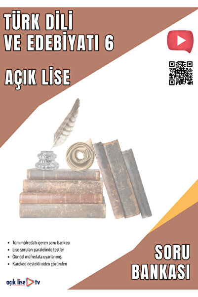 Açık Lise TV Açık Lise Türk Dili Ve Edebiyatı 6 - Soru Bankası - Güncel Müfredat