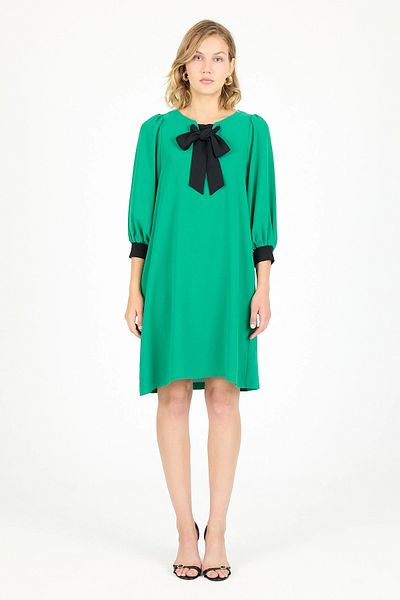 jenisse 5J255503 Crepe Scarf Dress B.Green