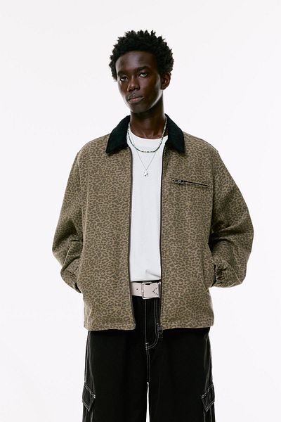Pull & Bear Jacket with corduroy collar