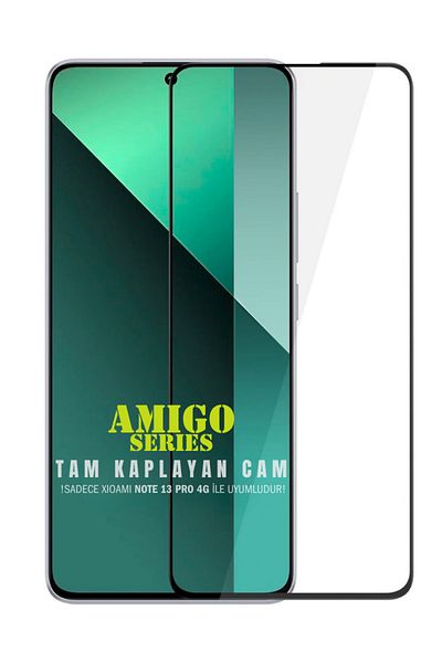 EVAX (Amigo Tam) Redmi Note 13 Pro 4G Compatible Amigo Series ESD HD+ Full Coverage Glass Screen Protector
