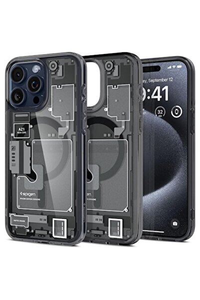 Spigen Case for iPhone 15 Pro Max, Ultra Hybrid MagSafe Zero One, Black