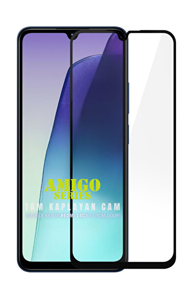 Evax (AMIGO TAM) Redmi 14C Uyumlu Amigo Serisi ESD HD+ Tam Kaplayan Temperli ...