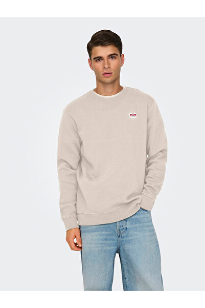 Only & Sons Onsdawson Cream Men's Sweatshirt 22033193