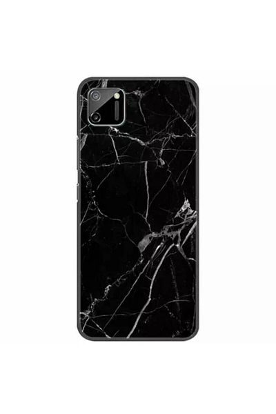 Bibilel Husa pentru Samsung Galaxy Note 9, Black Marble Design, Negru