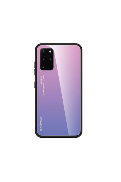 OEM Carcasă cu protecție completă pentru Samsung Galaxy S20+, efect gradient, roz