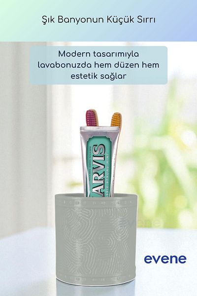 Evene Θήκη οδοντόβουρτσας Βάση οδοντόβουρτσας Βάση οδοντόβουρτσας Ανοιχτό γκρι Χρώμα Μοντέλο 82