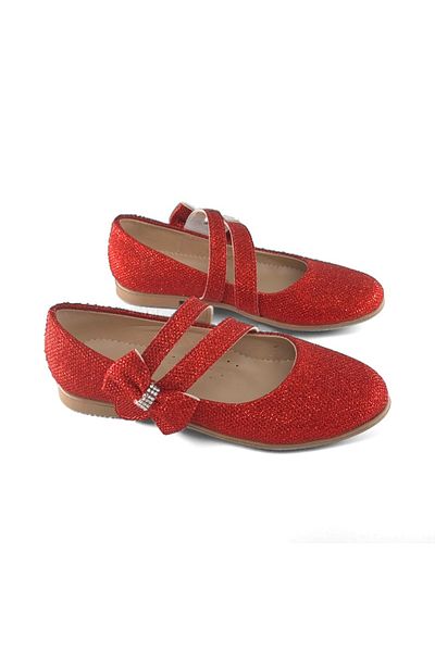 İzmir BDK Butik Side Bow Girls' Ballerina Shoes