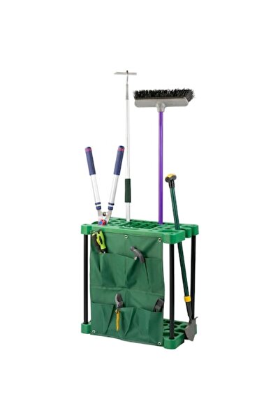 CLICK Consolă de perete pentru unelte de grădină 58,5 x 31,5 x 61 cm, verde