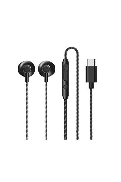 Evolium Căști cu microfon și conector Type-C, negre