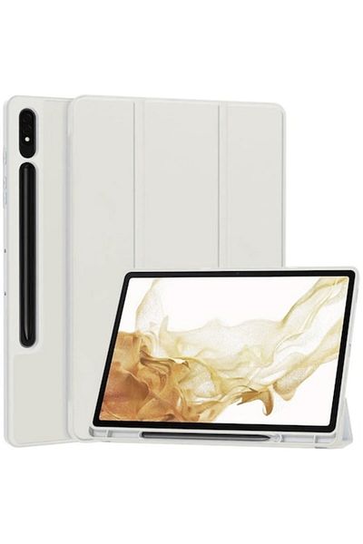 AXIO Husă de protecție pentru Samsung Galaxy Tab S7 Plus/S8 Plus, Protect, J40, TPU, Gri metalic