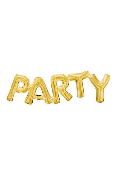 Bibilel Party Letter Balloons, Gold, JMB-BBL6050