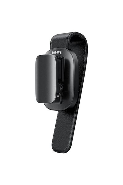 Baseus Auto Sunglasses Holder with Fixing Clamp, Platinum Vehicle, Black