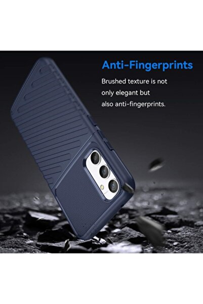 OEM Armor Case for Samsung Galaxy A34 5G - Flexible Silicone Protective Cover, Blue