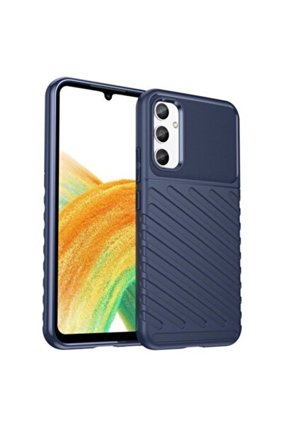 OEM Armor Case for Samsung Galaxy A34 5G - Flexible Silicone Protective Cover, Blue