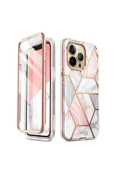 OEM Case with High Protection Grade for iPhone 13 Pro, Sleek Defense, Marble