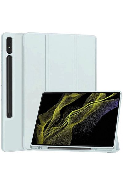 Rao Samsung Galaxy Tab S8 Ultra Case, Flex Trifold, F42, TPU, Sky Blue