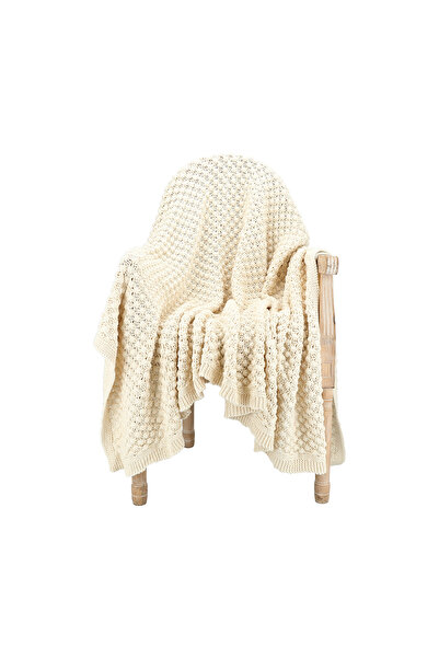 Cottage 100% Cotton Knitted Throw