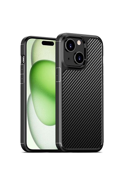 OEM Protective Case for iPhone 15 Plus, Elite Content, B1032, Hard Plastic, Intense Darkness