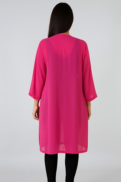Seamoda Chiffon Pareo-Fuchia Pink