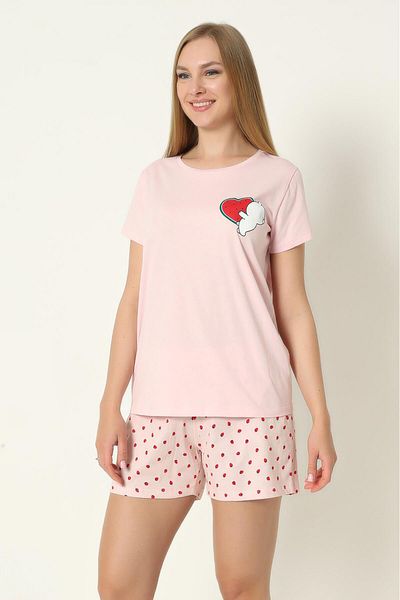 NBB 100% Cotton Women's Pink Shorts Set