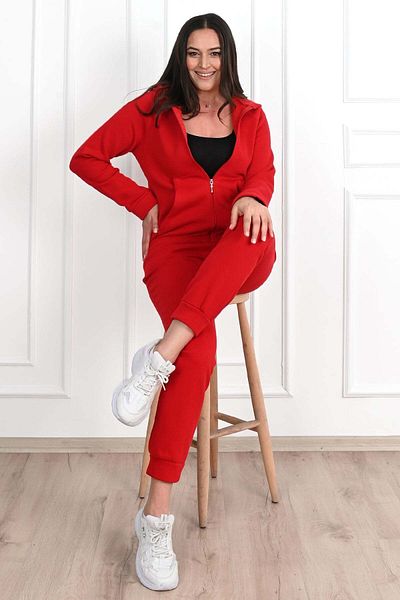 Bigsize Trening dama marimi mari vatuit uni 3541-23 - Roșu, 2XL