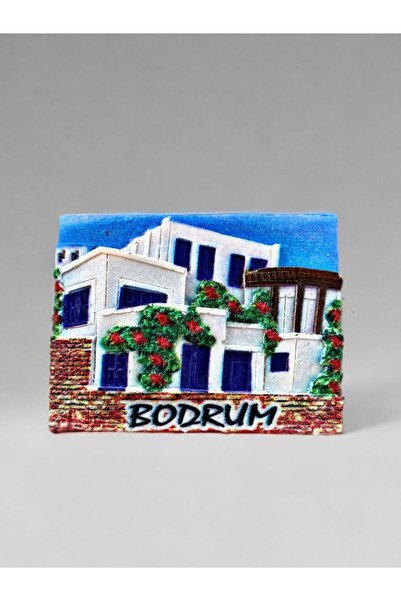 Mundy BODRUM Temalı Kabartmalı Polyester Magnet 7cm x 5,5cm