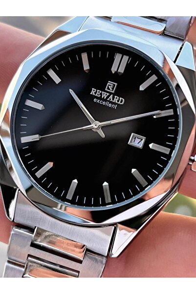 Reward Steel Cord Calendar Featured 5 Atm Water Resistant Men's Wrist Watch Vs.Blkt.0521